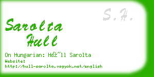 sarolta hull business card